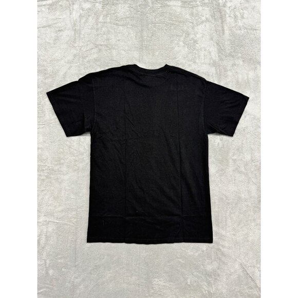 24hr LAUNDRY STATE BIRD MIDDLE FINGER WOMENS BLACK STATEMENT T-SHIRT - Picture 3 of 3